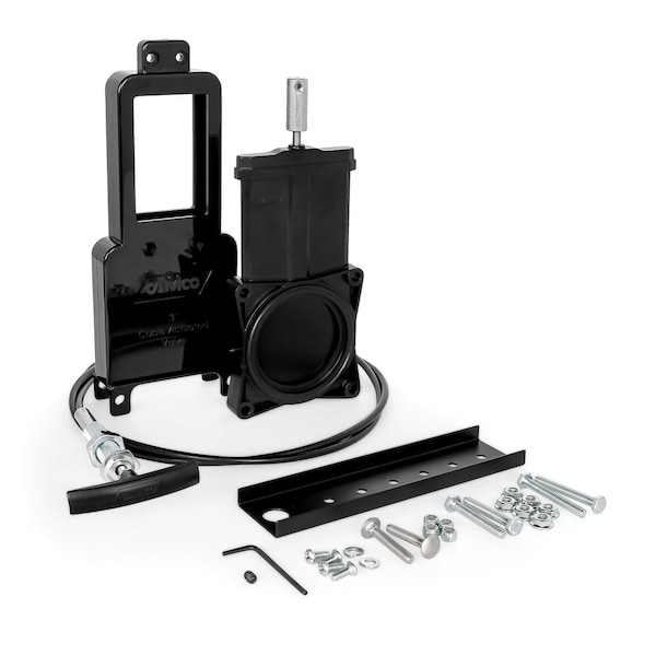 Camco SEWER - FLEXIBLE CABLE KIT, 72IN, WITH 3IN VALVE 39519 - main